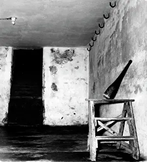 Reminder: Death cellar at Buchenwald concentration camp, Germany