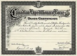 Certificates: DEATH CERTIFICATES 1916