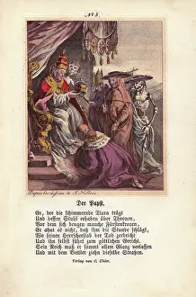Holbeins: Death embraces the Pope as he crowns an Emperor
