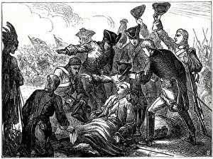 1750s: Death of General Wolfe, Battle of Quebec, 1759