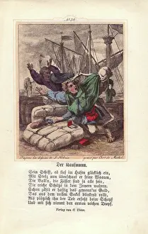 Holbeins: Death greets the Merchant after he has survived