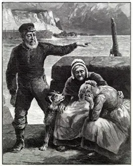 Widowed: Death of husband at sea 1897