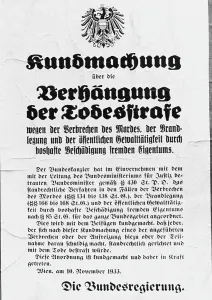 Penalty: Death penalty imposition - Anschluss
