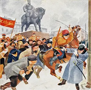 Death of a policeman during the Russian Revolution