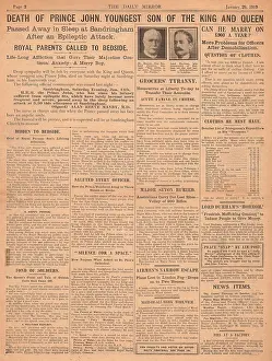 Seton: Death of Prince John at Sandringham