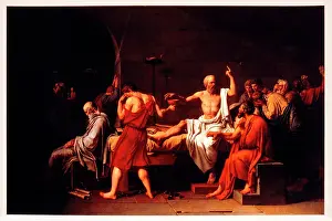 Jacques Louis: The Death of Socrates, by Jacques Louis David