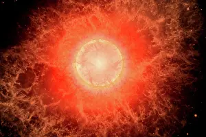 Universe: The death of a star as it becomes a supernova