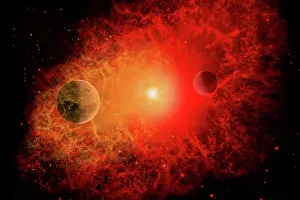 Universe: The death of a star as it becomes a supernova