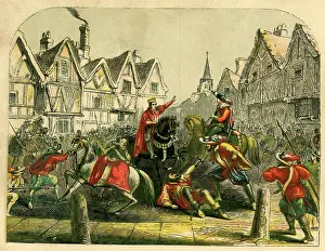 Smithfield: Death of Wat Tyler during the Peasants Revolt