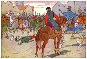 Smithfield: The death of Wat Tyler - Smithfield - Peasant's Revolt