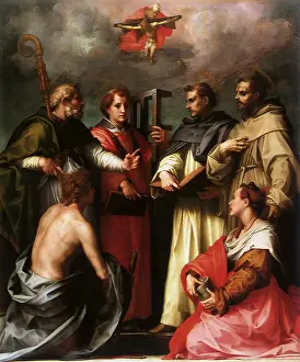 1517: The Debate over the Trinity, by Andrea del Sarto