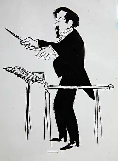 Debussy: Debussy conducting, caricature