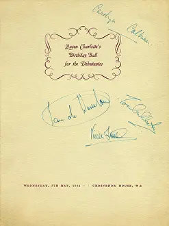 Dances: Debutante ephemera - cover