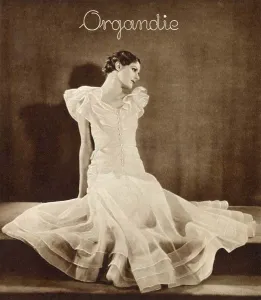 Organdie: Debutante gown by Chanel