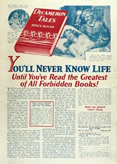 Boccaccio: DECAMERONE ADVERT