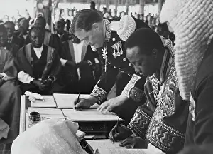 Kabaka: December 1955 - Return Of the Kabaka - The two leaders