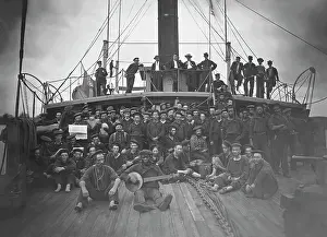 Yankee: Deck of gunboat USS Hunchback during the