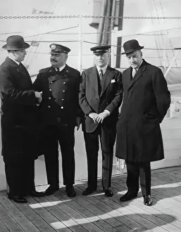 Piet: On the deck of the new ship STATENDAM