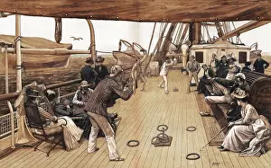 Quoits: Deck Quoits on board a P.&O. Steamer 1890
