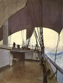 Barque: Deck Scene, Kylemore, Barque