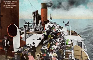 Ferryboat: Deck Scene on NRL (Niagara River Line) Steamer Chippewa