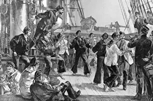 Skylark: On the deck of a warship, Hands to Dance and Skylark, 1889