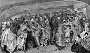Steerage: Between decks on an Emigrant Ship, Atlantic Ocean, 1872