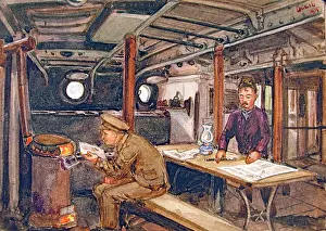 Cliffe: Below decks - ship moored on Thames opposite Cliffe Fort