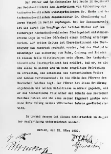 Conclusion: Declaration on the establishment of the Protectorate