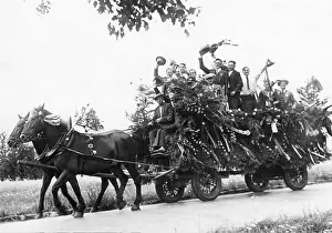 Baden Wuerttemberg: Decommissioned conscripts at Heidelberg, 1935