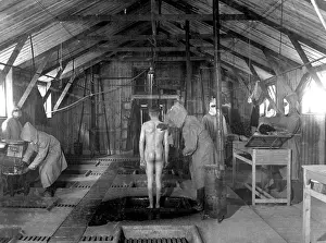 Gassed: Decontamination treatment room for gassed patients