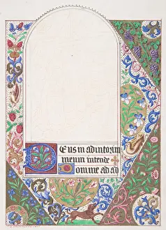 Delamotte: Decorated Border with Nativity Scene, 1830?62