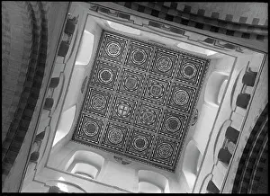 Harker: The decorated ceiling of the central tower