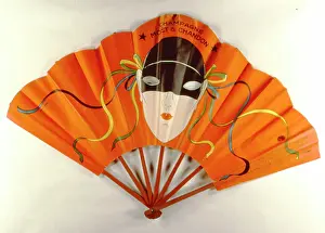Chandon: Decorated orange fan