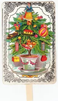 Noahs: Decorated tree on a Christmas card