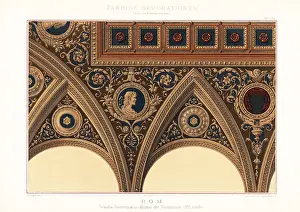 Ernst Ewald: Decorated vault, Monastery of the Penitenzieri, 16th century