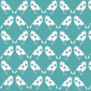 Tess Hines Designs: Decorative bird pattern