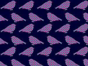 Tess Hines Designs: Decorative bird pattern