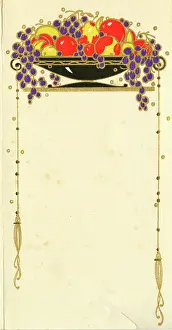 Stationery: Decorative Card - Bowl of Fruit