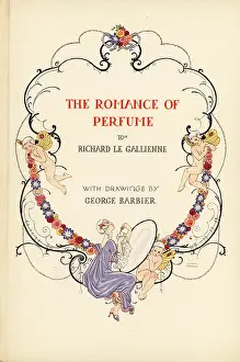 Parfum: Decorative front cover with vignette of woman