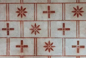 Synod: Decorative detail, Synodal Hall, Palais de Tau, Angers