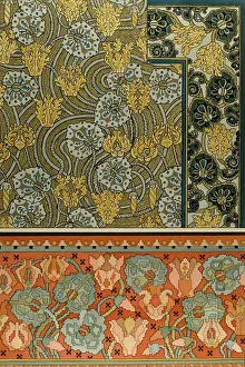 Application: Three decorative floral designs