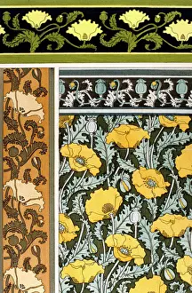 Application: Four decorative floral designs