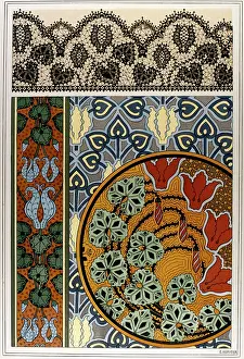 Application: Four decorative floral designs
