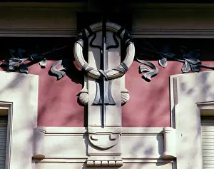 Villino: Detail of a decorative frieze