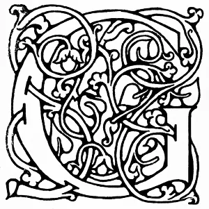 Photo Engraving: Decorative initial