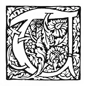 Photo Engraving: Decorative initial