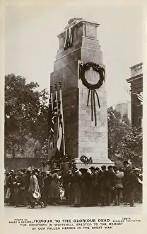 Remebrance: The dedication of the Cenotaph. Whitehall, London