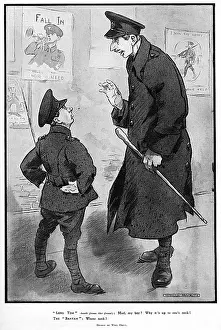 Bantam: A Deep Question by Will Owen, WW1 cartoon