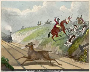 Grosvenor Prints: DEER HUNT & RAILWAY